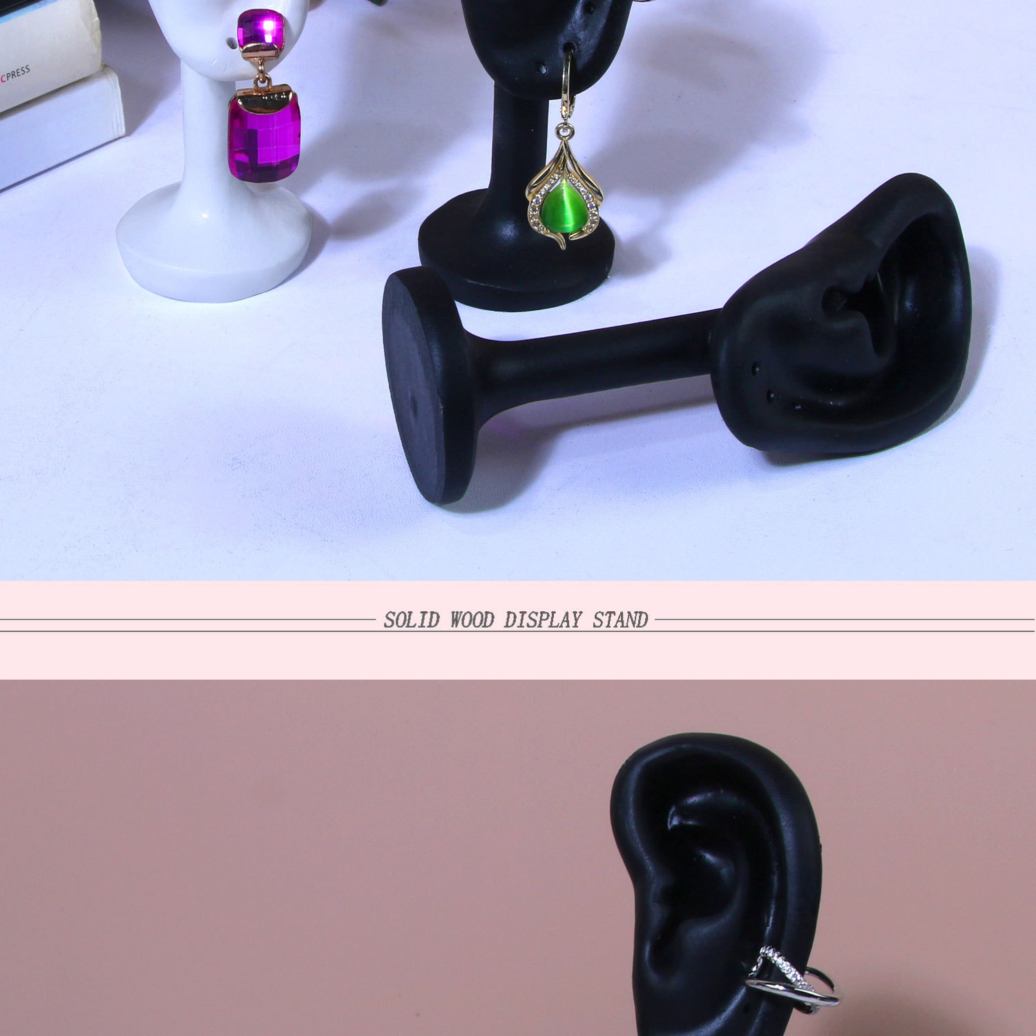 Simple Style Ear Resin Jewelry Rack display picture 2