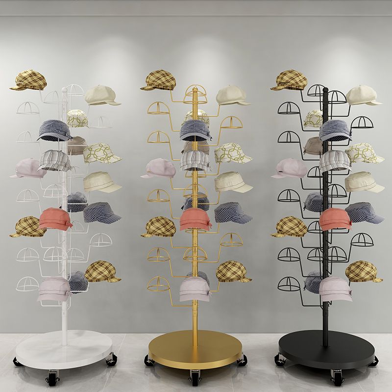 Il Clothing Store Sun Hat Storage Shelf Floor-Standing Hat Rack Mother and Baby Store Multi-Layer Hat Hanger Display Rack Hat Support