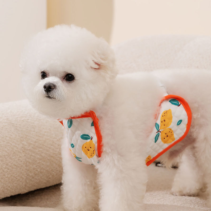 Pet Four Seasons ropa de protección del vientre del hogar perro verano anti-frío bellyband macho perro hembra perro aire acondicionado Teddy Bomei ropa