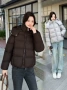 咖色保暖冬季加厚棉服