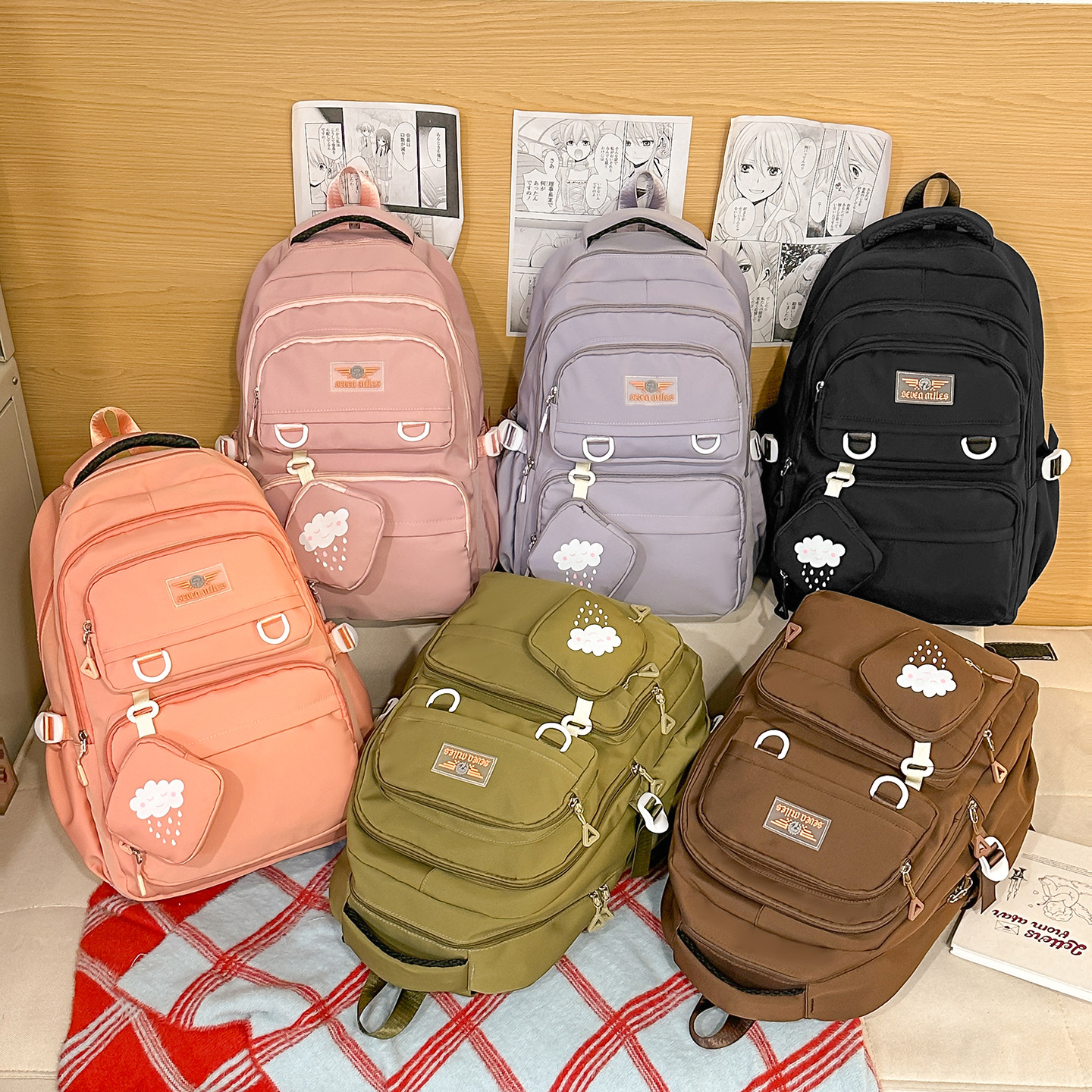 Mochila de reducción de carga de estudiantes de secundaria de gran capacidad, explosión de niños, 4 - 6 grados, mochila de espalda ligera, mochila de reducción de presión para mujeres image 3