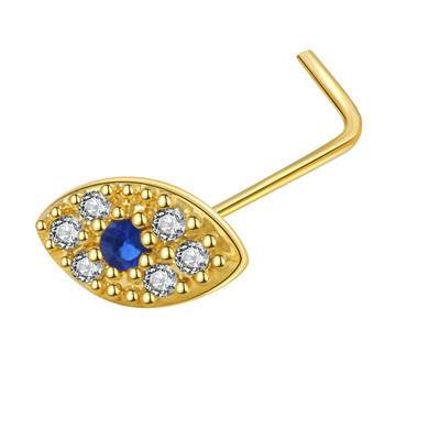 Piercing naso cuore con zircone e occhio di demone_voghion.com