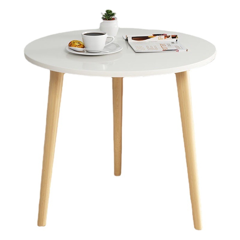 Venta directa de fábrica simple, moderna, creativa, pequeña mesa redonda, casa de alquiler, dormitorio, balcón, mesa pequeña, mesa redonda de negociación