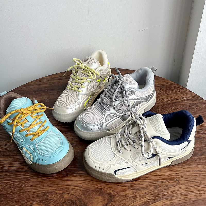 Дышащая сетка холщовая обувь женская 2025 новая летняя ретро дикая белая обувь спортивная мода повседневная немецкая тренировка обувь