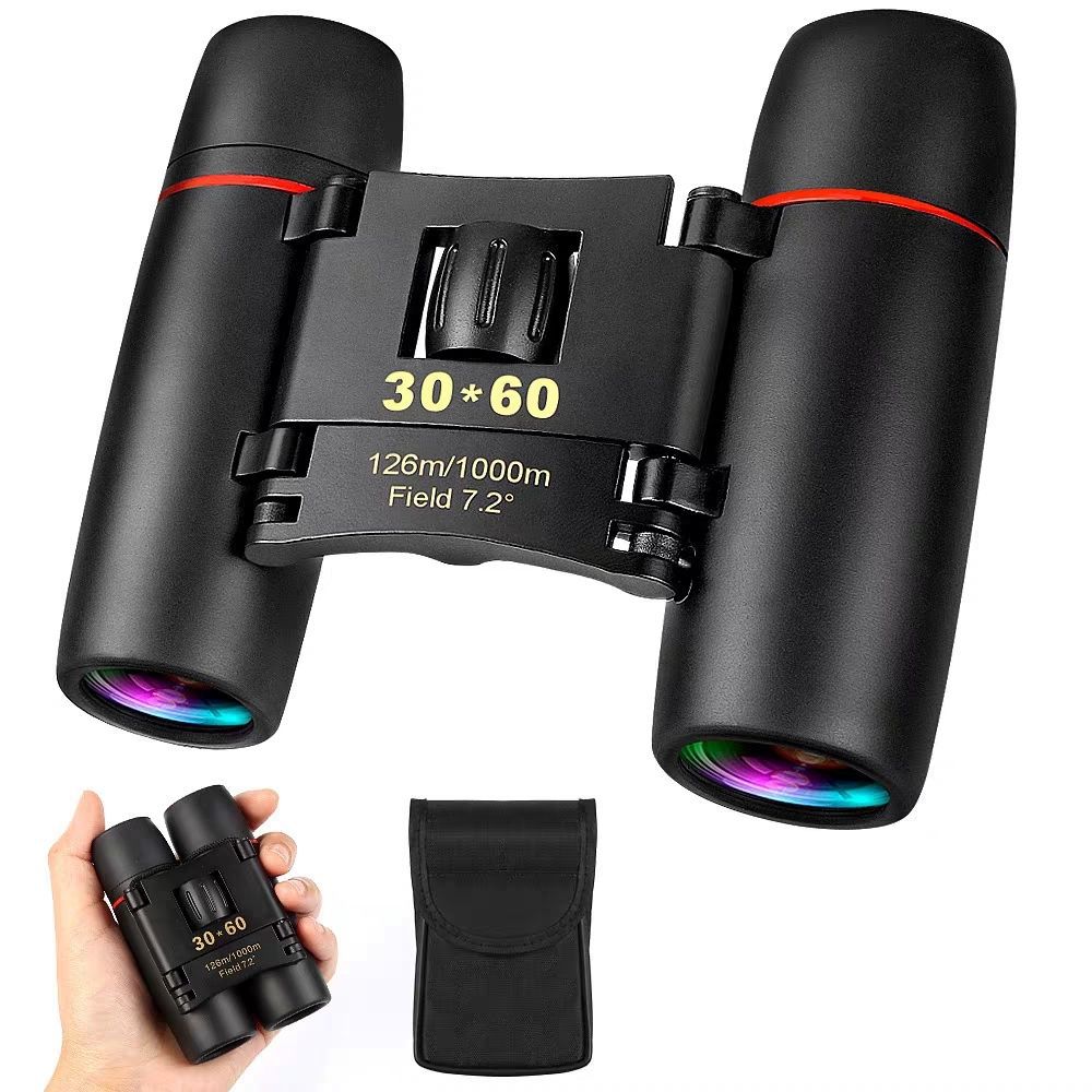 国境を越える双眼鏡、高倍率高画質望遠鏡、桜柄アウトドアポケットミニ折りたたみ広角携帯型