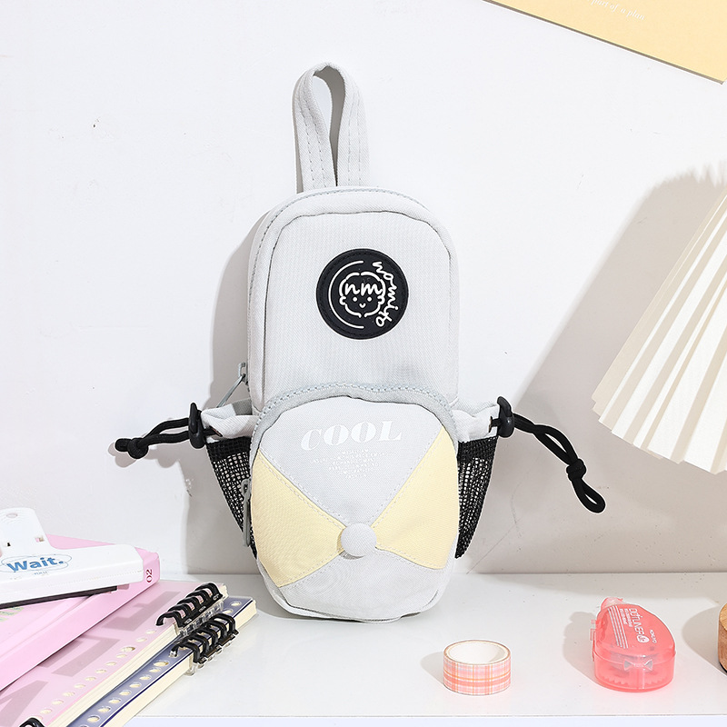 2025 nueva mochila portátil, bolsa de lápices, sombrero, versión coreana de alta calidad, bolsa de papelería creativa de gran capacidad y alto valor