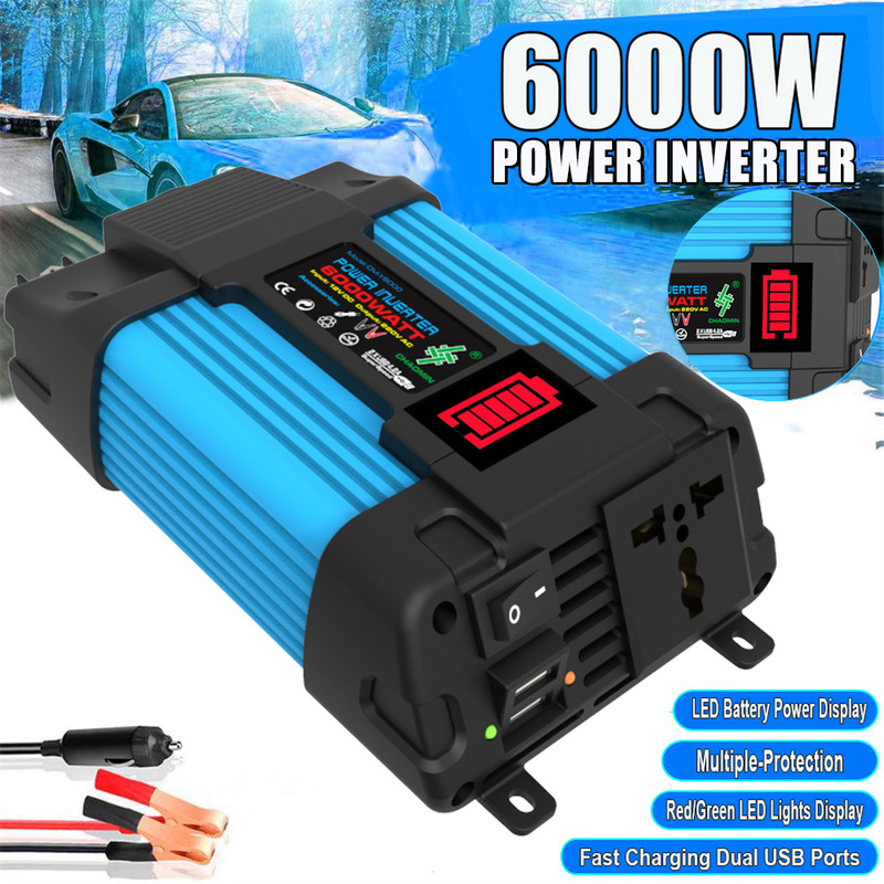 Little Blue Bee 12V220V/110V300W500W Car ConVersion InVerter With LED Display Dual USB Fast Charging Little Blue Bee 12V220V/110V300W500W Car ConVersion InVerter With LED Display Dual USB Fast Charging