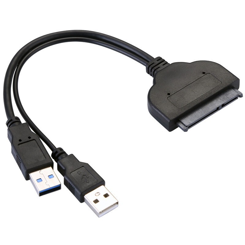 3.0 Easy Drive Cable USB to Sata 5V Power Supply Ssd Solid State Drive Cable Sata Adapter Cable Dual Port Dual Port Power Supply