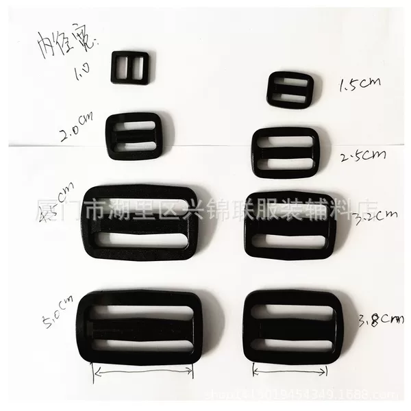 Three-gear buckle japanese buckle bag accessories backpack accessories plastic bag strap adjustable buckle 1cm-3.2cm-5cm buckle