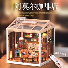 クロスボーダー DIY キャビン スーパー ワールド組み立てハウス モデル ミニチュア シーン ボックス シアター 女性への誕生日プレゼント