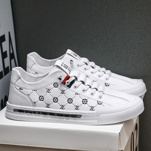 European men's shoes, spring and summer suits, sneakers, trendy shoes, versatile, light luxury, genuine leather casual slip-on shoes, lazy shoes