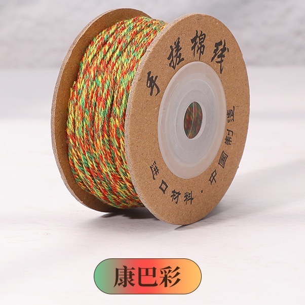 藏式手搓棉绳编织绳diy文玩手串项链流苏线盘缠花绳手搓绵线藏绳|undefined