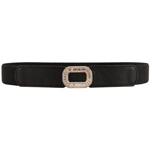 Belt for women with dresses, fashionable women's girdle elastic elastic belt, versatile women's wide belt