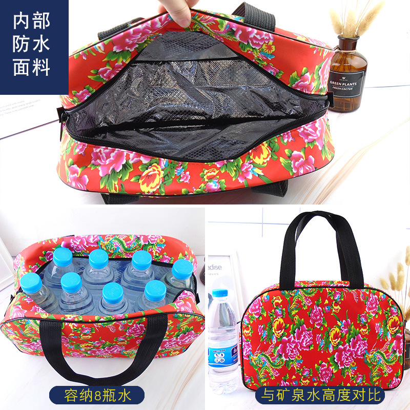 Bolsa de baño portátil noreste bolsa de baño de flores grandes bolsa de lavado de viaje para hombres bolsa de almacenamiento portátil de gran capacidad para mujeres