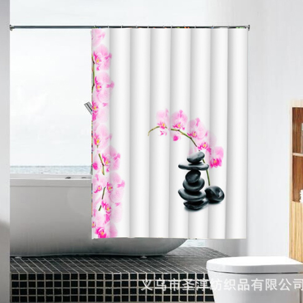 Cortina de puerta decorativa de tela de estilo europeo ins partición de impresión del hogar inodoro media cortina de puerta dormitorio sala de estar doble cortina de puerta abierta