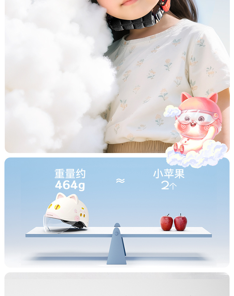 Two Little Bees Children's Helmet for Electric Scooters, Universal for All Seasons, Cycling Safety Helmet, Corporate Purchase Gift
