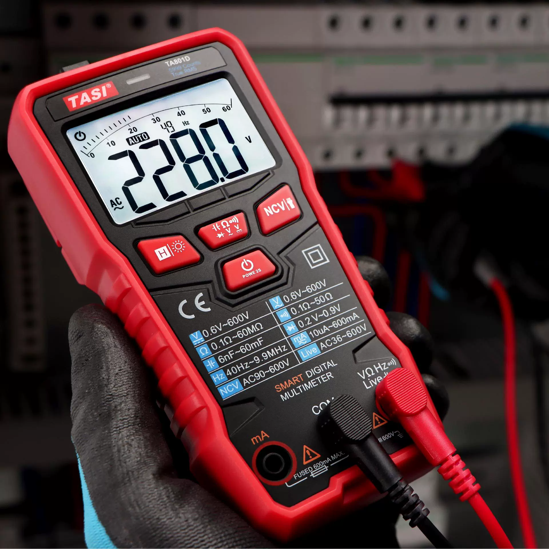 Мультиметр TA801D автоматический интеллектуальный распознавание небольшой портативный бытовой ремонтный мультиметр без циферблата