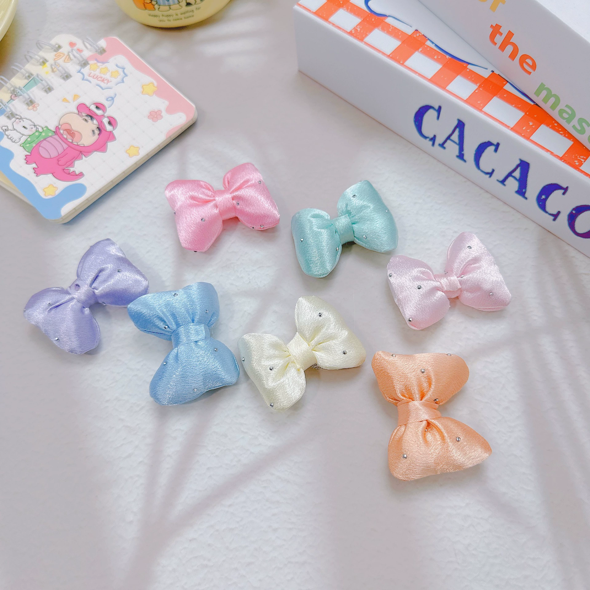 Cloth with bow, hair accessory, DIY