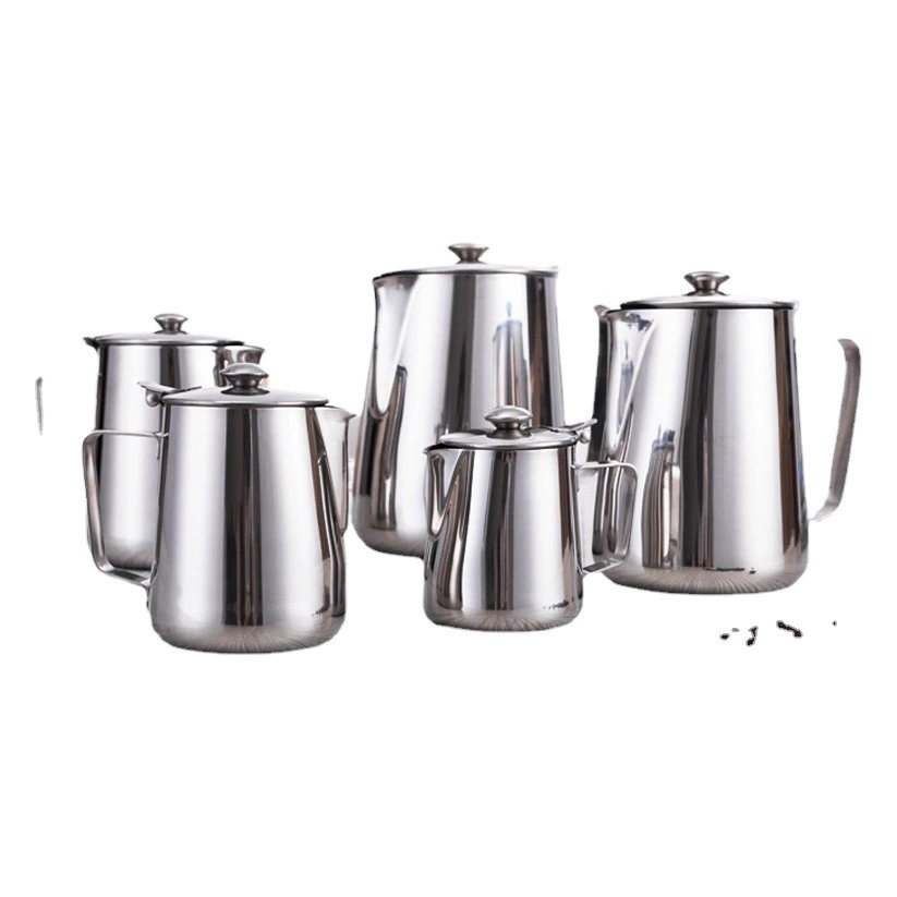 Толстая нержавеющая сталь прохладный чайник с крышкой измерительные чашки кружки чулки молочный чайник холодный чайник большой емкости термостойкий