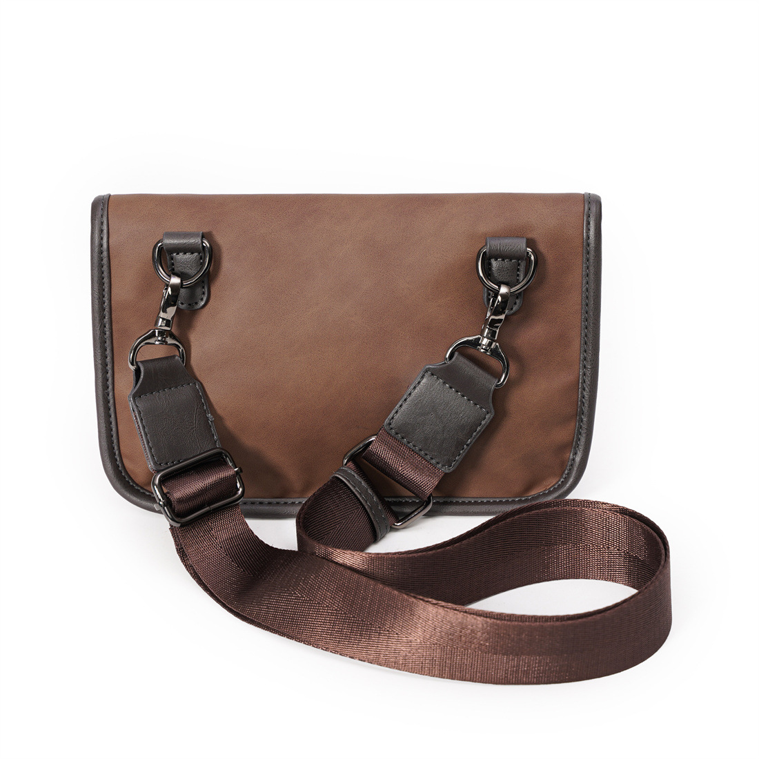 300g Weight Polyester Lining Material Weave Fashion Element Flip Cover Closure Type Sling Strap Strap Type Shoulder Bag Bags Type Casual, Daily, Shopping Occasion Pu Leather Material Plaid, Solid Color Pattern All Seasons Season Men's Gender Classic Style Style Square Shape Men's Plaid Solid Color Pu Leather Weave Flip Cover Shoulder Bag 17