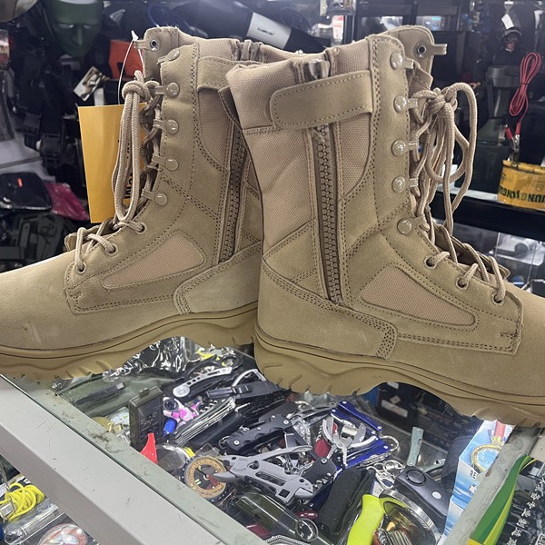 Primavera y otoño al aire libre caminata desierto transpirable zapato de desierto 1359 entrenamiento de rescate de seguridad zapato de entrenamiento alto