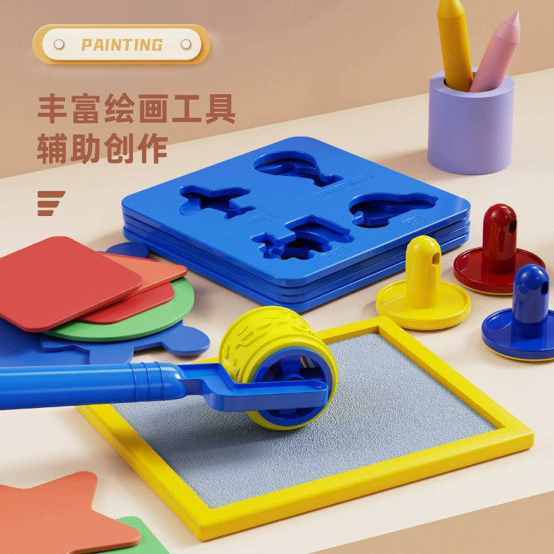 Children's canvas water painting, toy writing, mold, graffiti