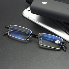 2021新款时尚半框上屌丝防蓝光老花眼镜便携式个性老视镜现货供应