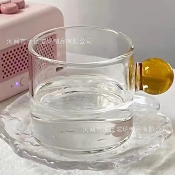 Glass coffee small cute tea cup