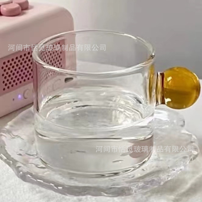 100ml colorful bead small cup (yellow handle)