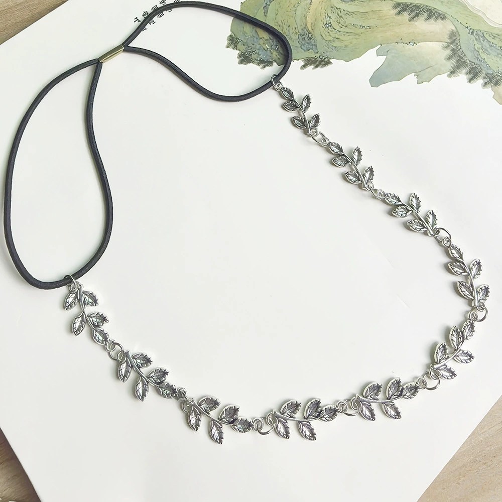 Ретро трансграничный европейский и американский новый стиль украшение листьев поводок для волос головная цепь Богемская фабрика спот головной убор