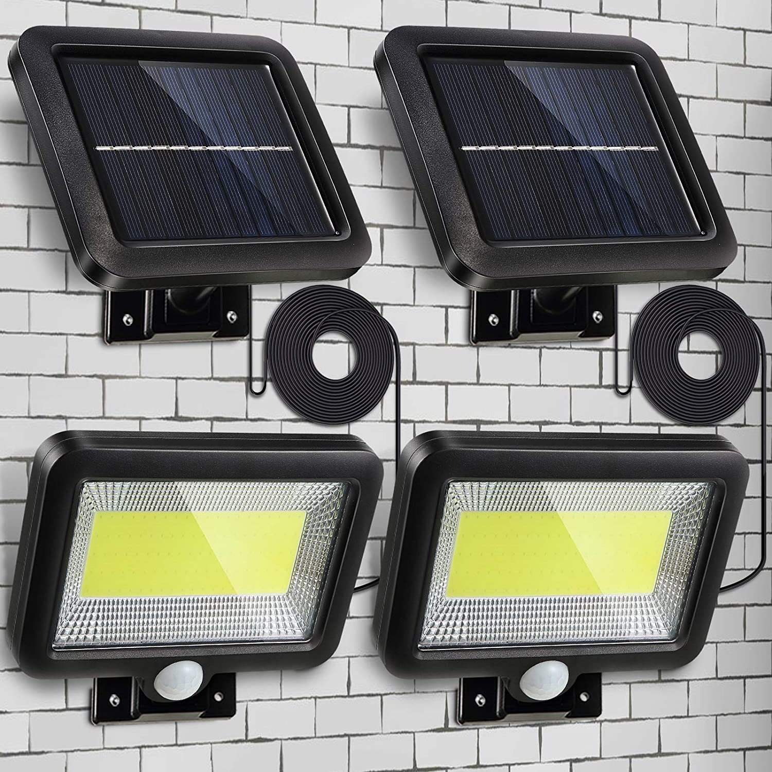 Lámpara de pared de inducción solar Lámpara de pared de inducción dividida LED impermeable al aire libre Lámpara de jardín Lámpara de garaje