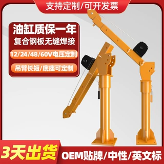 厂家定制车载吊机12/24V小型家用220v电动葫芦起重机随车小吊机