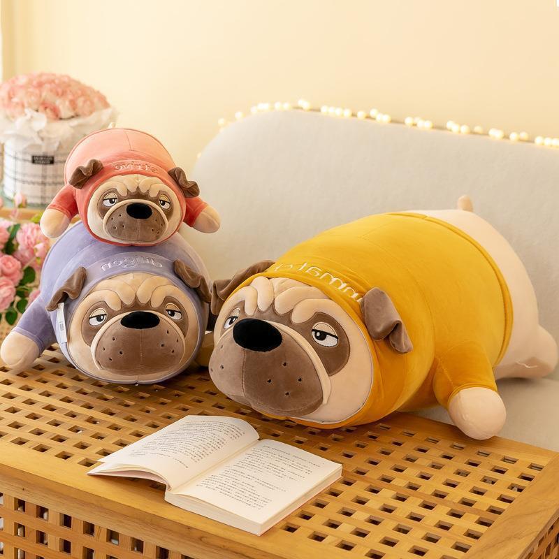 热卖趴款沙皮狗公仔抱枕靠垫床上用品可爱礼物批发暖手女生卡通