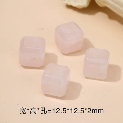 string hand rope pendant square Zərgərlik ara hissələri - no-14-large-rose-quartz