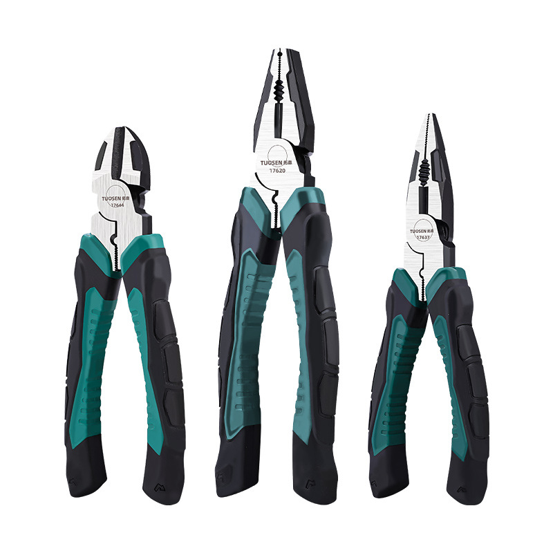 拓森 Стальная проволка, универсальные плоскогубцы с игольчатыми наконечниками, 6 дюймовая, 8 дюймов, тигр