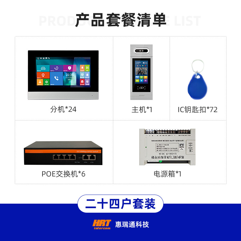 Sistema de control remoto de intercomunicación del edificio de la unidad de la comunidad, dispositivo de control de acceso de intercomunicación visual de pantalla inteligente de alta definición
