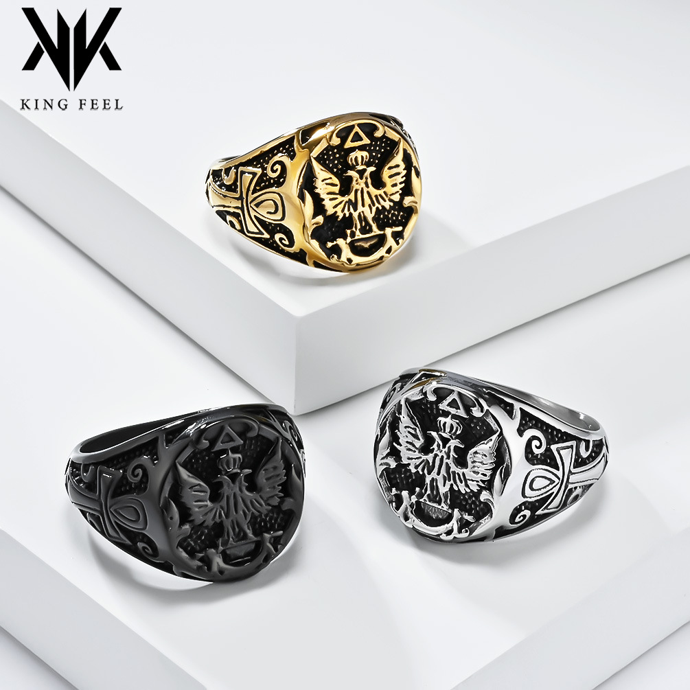 retro ring stainless steel