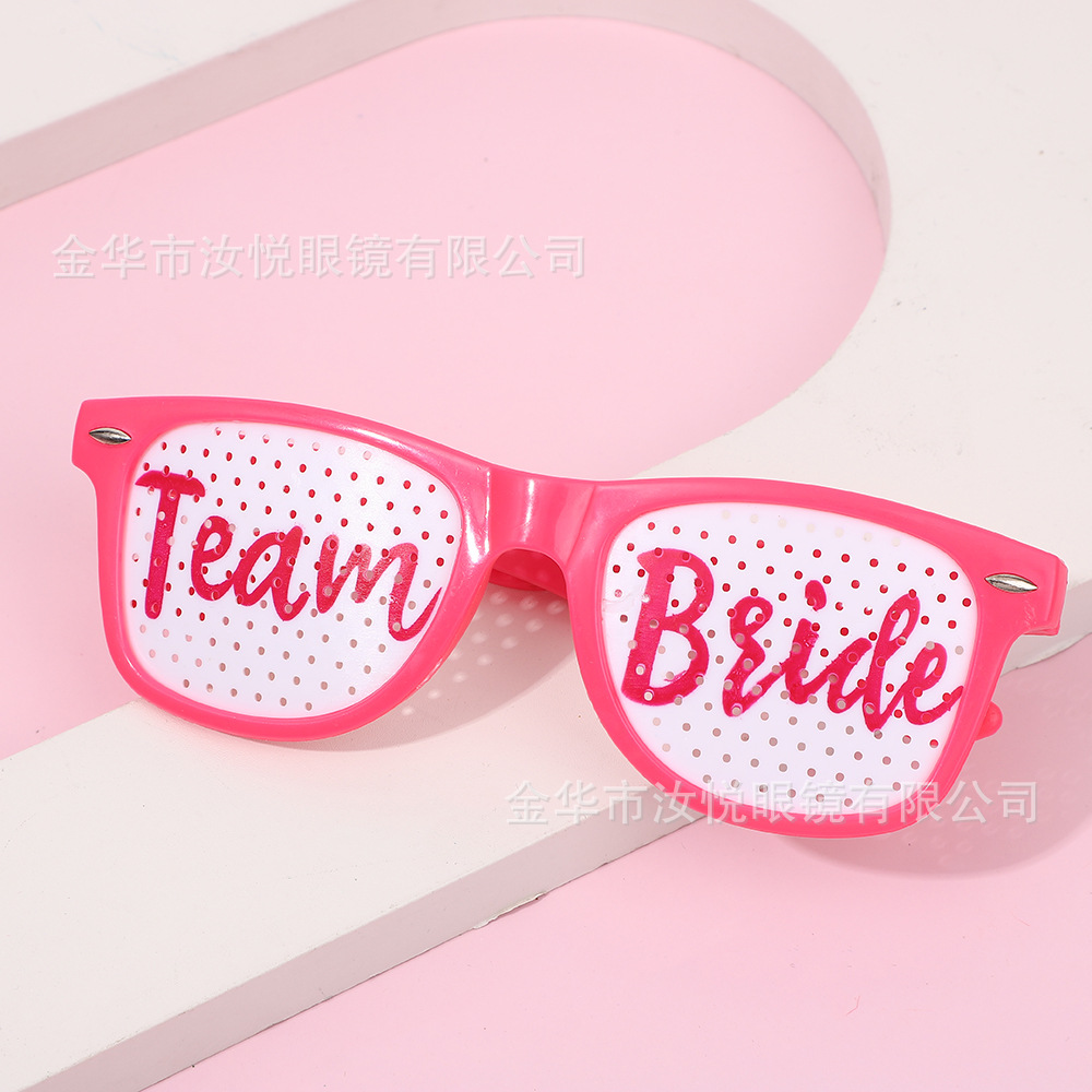 Cross-Border Bachelor Party Supplies Gafas de boda Gafas decorativas Diamante Novia Damas de honor Gafas image 14