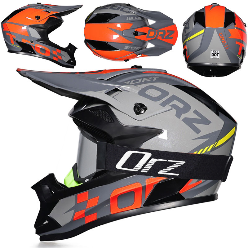 Nuevo casco de ciclismo Off-Road Orz, casco de rally para hombres y mujeres, casco todoterreno transpirable de carreras ADV de talla grande