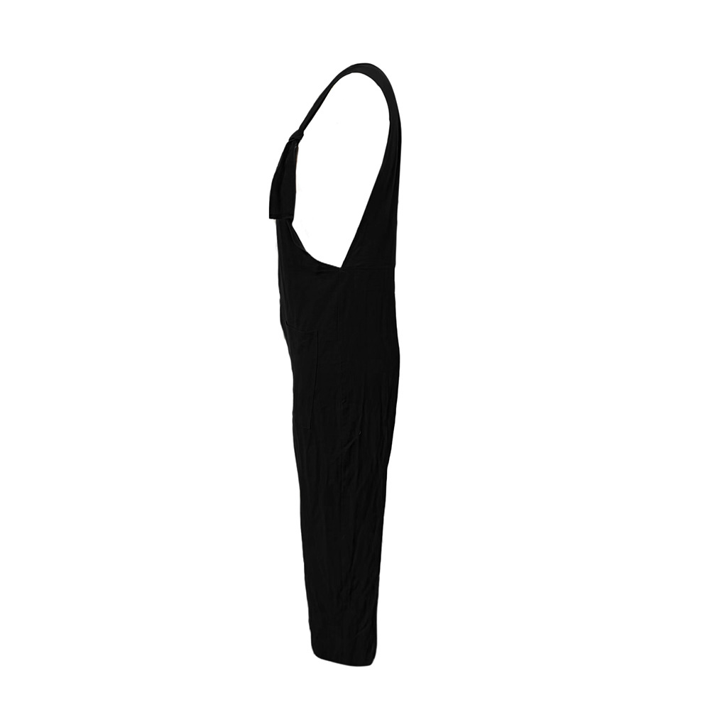 Women Clothing Summer Casual Loose Strap Jumpsuit Suspender Trousers Women