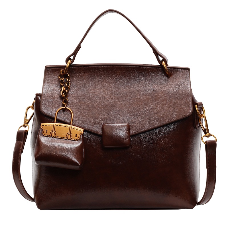 Bolso retro transfronterizo de alto nivel bolso cuadrado para mujeres otoño y invierno 2025 nuevo tipo de mochila casual simple bolso de hombro