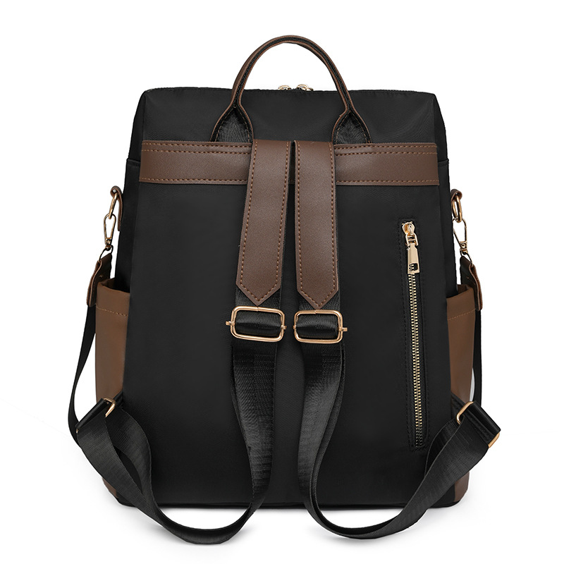 Mochila para mujer Mochila de viaje al aire libre de color de contraste de tendencia de moda Mochila de gran capacidad de ocio simple de doble uso