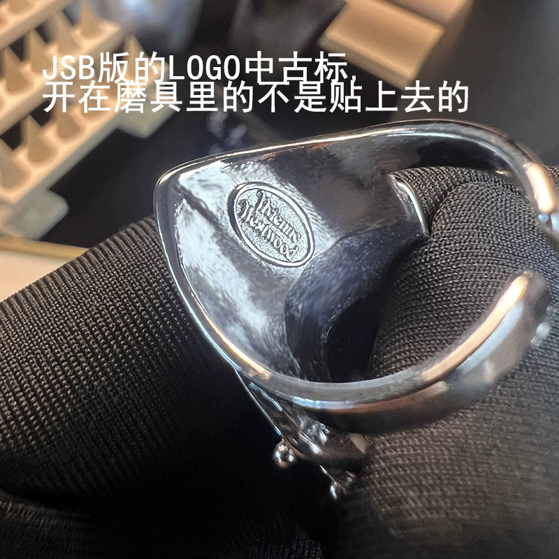 Armor Joint Ring (Vivienne) Multi-Layer Saturn Style, Medium Gothic Statement, Sizes 55/58/61 mm