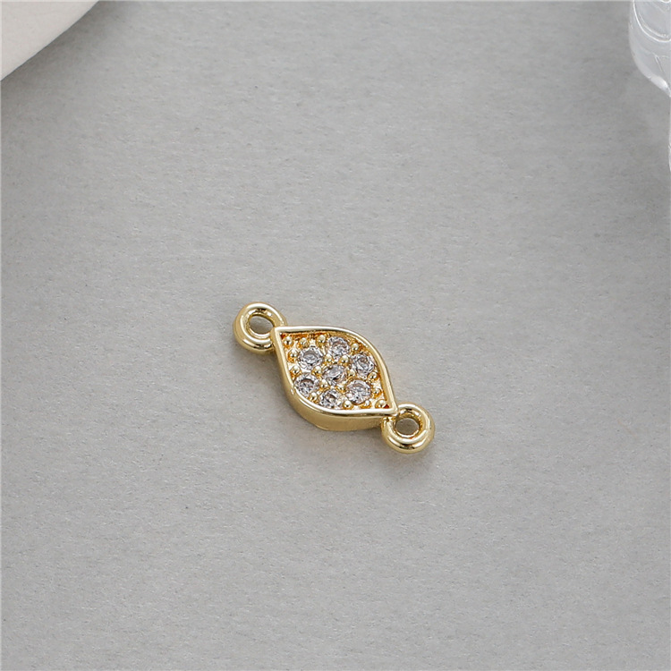 Pendants Classification 1 Piece Quantity 1 Piece Copper Zircon Heart Shape Simple Style Classic Style