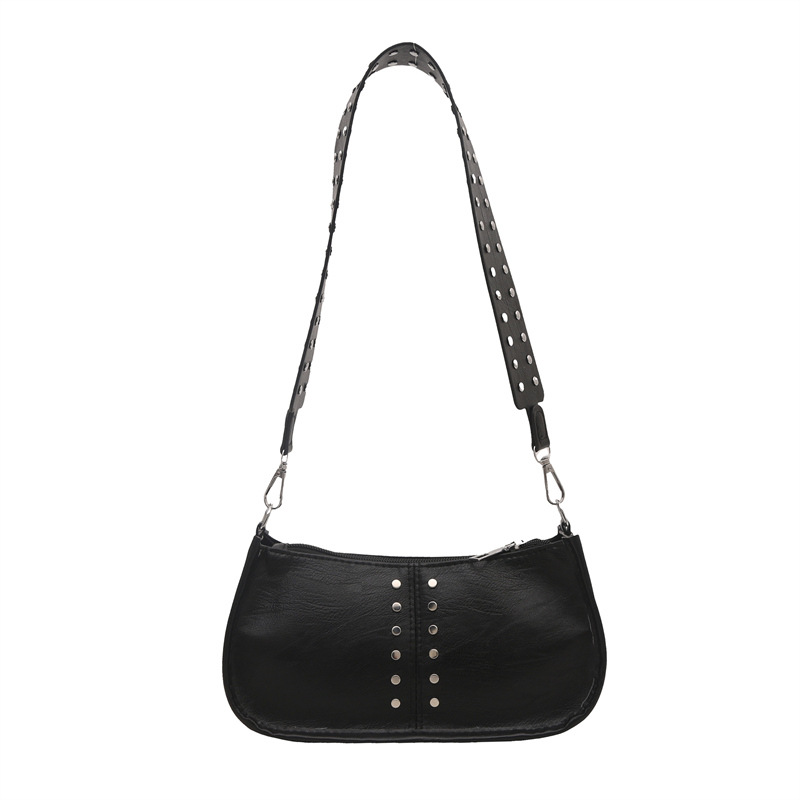 Bolso de hombro simple coreano de alto valor, invierno 2024 nuevo estilo retro personalidad casual bolso bajo la braza.