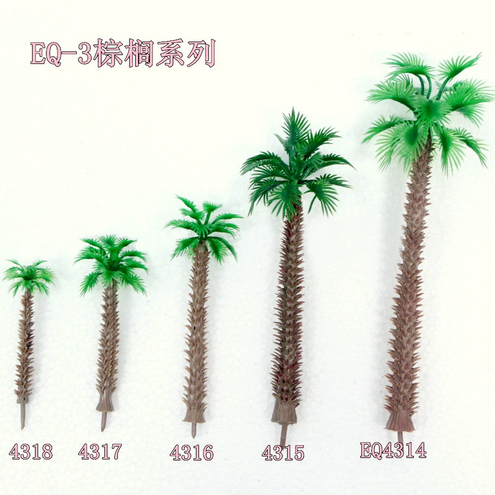 EQ-3 Тропический коричневый Материал модели здания дерево пластиковое дерево серия кокосовой пальмы