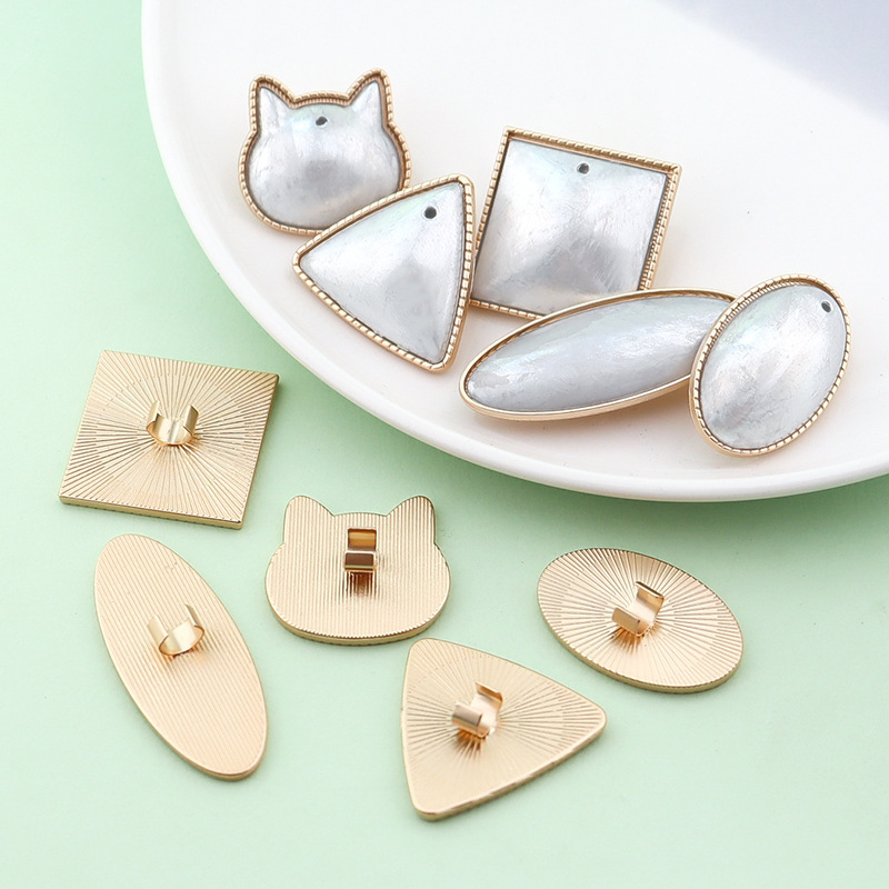 Songjin 手作り DIY ヘアロープアクセサリー蓋溝革パッチ幾何学的なジュエリーアクセサリー工場卸売|undefined