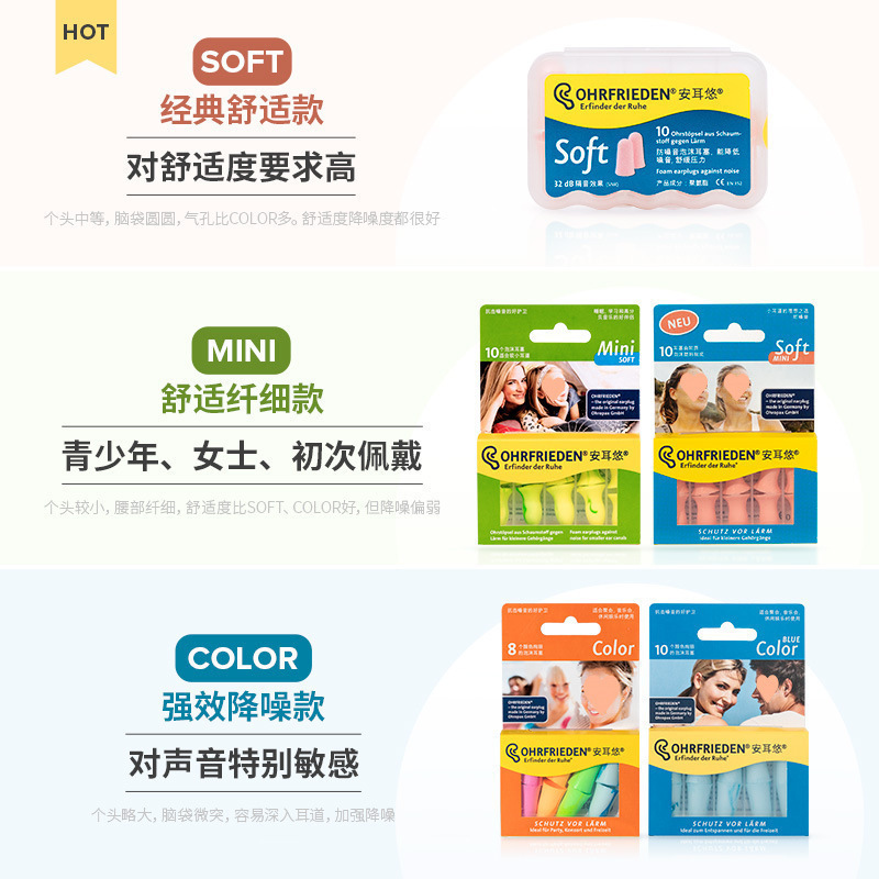 德国安耳悠耳塞防噪音超级隔音神器耳罩睡眠用宿舍睡觉打呼噜专用|undefined