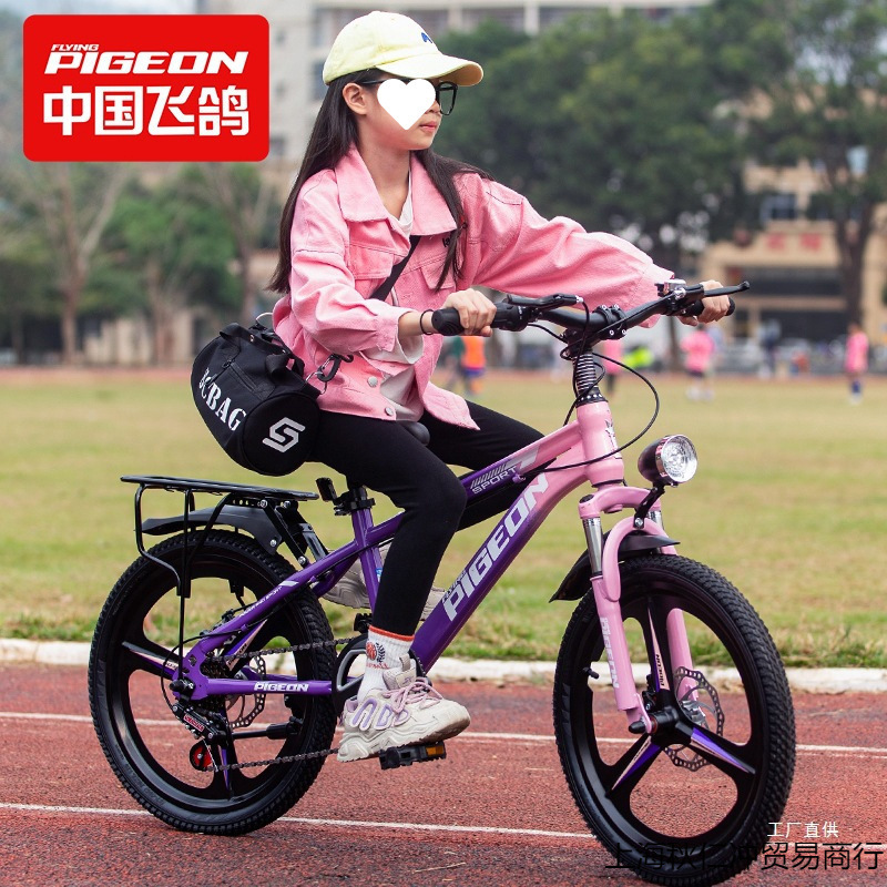 Flying Pigeon Bicycle for Children, Girls Aged 6 to 12-15, Boys, Teenagers, Older Children, Variable Speed Mountain Bike, Xiaozhanchi