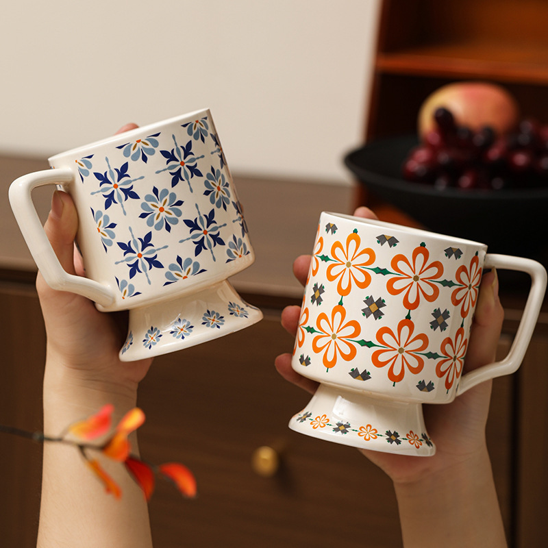ceramic capacious coffee tea cup for home use